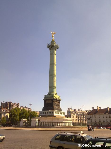 Postcard Place de la Bastille