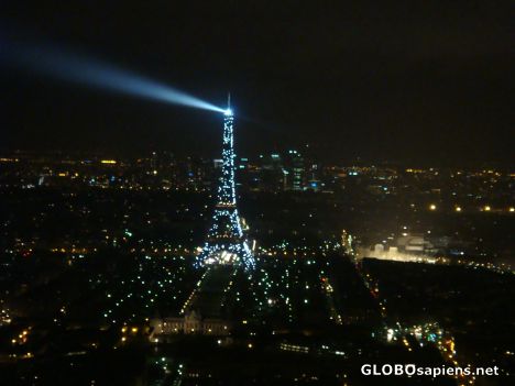 Postcard View from Montparnasse Tower to Aifel