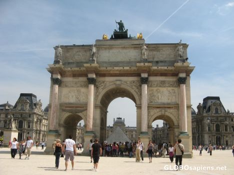 Postcard Louvre Museum,the entrance
