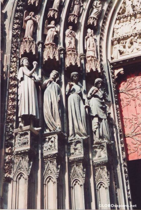 Postcard The foolish virgins of Strasbourg