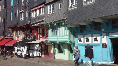 Postcard Old houses in tne port