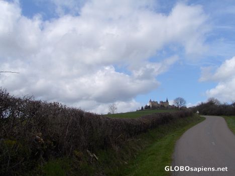 Postcard le château de Châteauneuf-en-Auxois