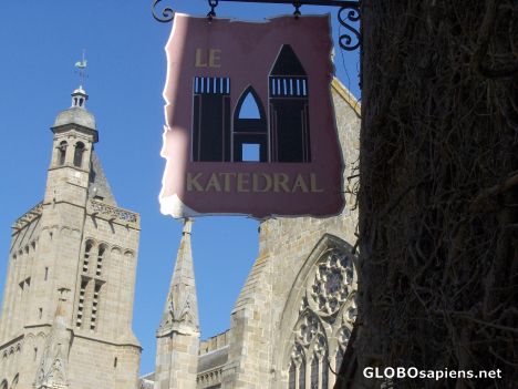 Postcard Cathedral in Dol de Bretagne