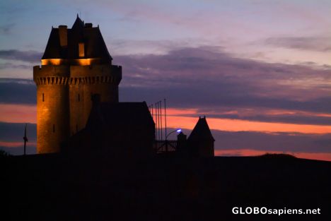 Saint-Malo - a night view from the campsite