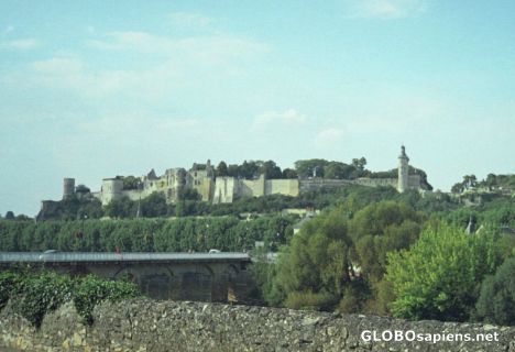 Postcard Castle in Chinon