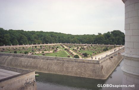 Postcard Château de Chenonceau - Gardens 2