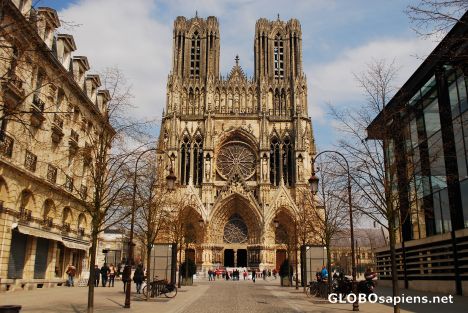 Postcard Cathedral in Reims