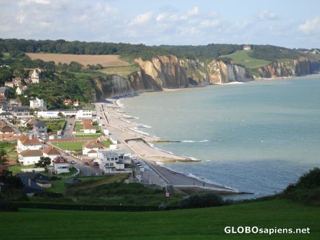 Postcard White cliffs of Pourville