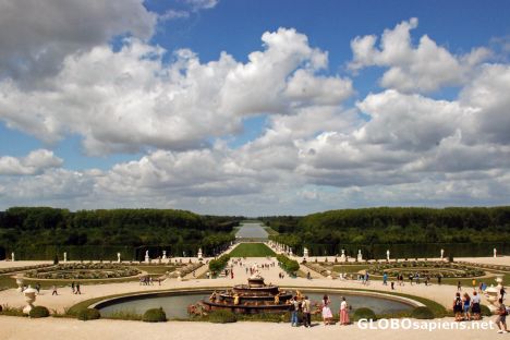 Postcard versailles garden