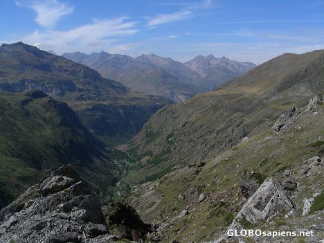 Postcard view over the valley