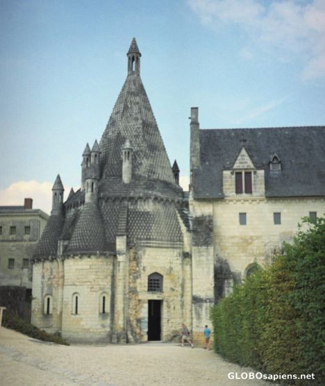 Postcard Fontevraud Abbey - kitchen
