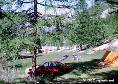 Postcard At the delightful campsite
