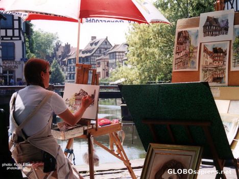 Postcard in stasbourg - france
