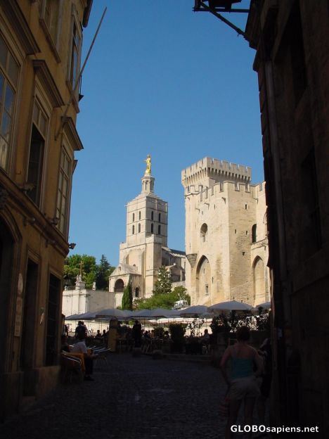 Postcard Place du Papes.