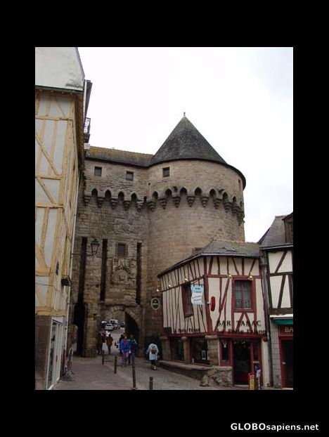 Postcard La Porte Prison Gate, Vannes,
