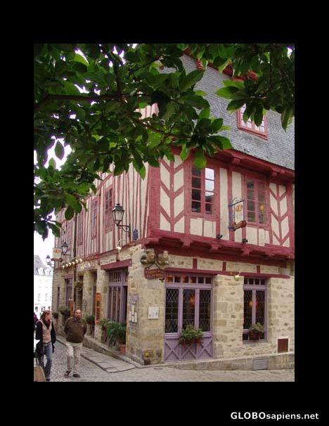 Postcard Vannes most famous restaurant