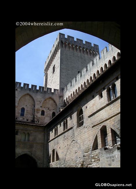 Postcard The Pope's residence, Avignon, France