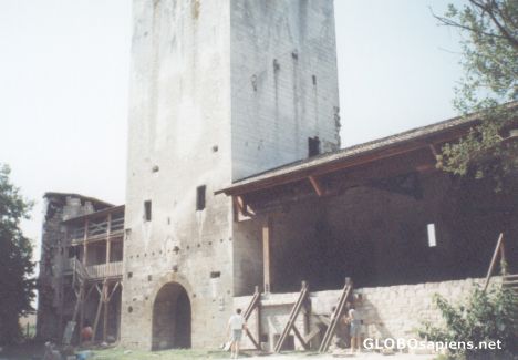 Postcard The old Gombervaux Castle in North France.