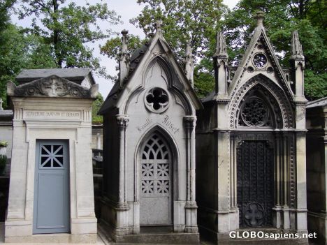 Postcard parisian cemetry