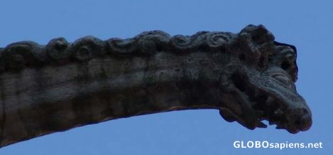 Postcard Gargoyle at Brie Comte Robert Parish Church