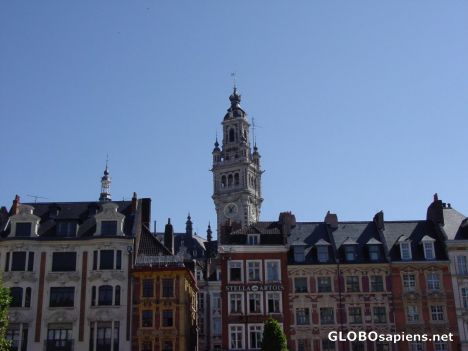 Postcard downtown lille in the north of france