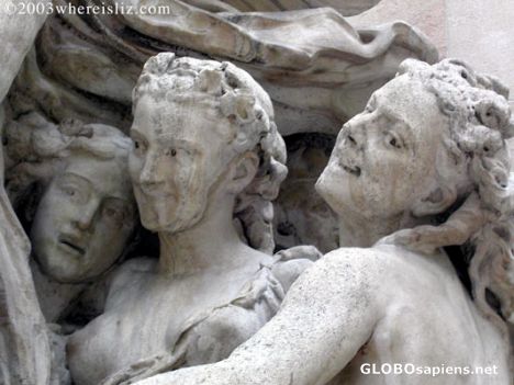 Postcard Statue detail, Musee d'Orsay, Paris