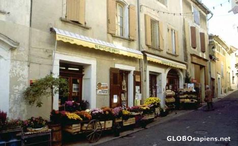 Postcard Goult - Chez Morel, the grocery store