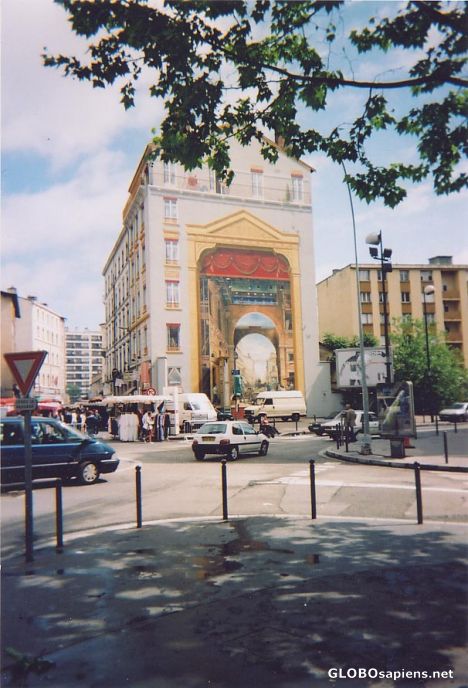 Postcard A building in Lyon in France