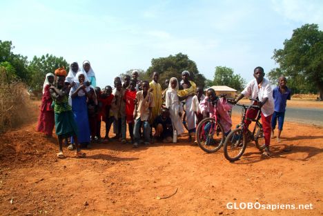 Georgetown (GM) - Group of locals on the road
