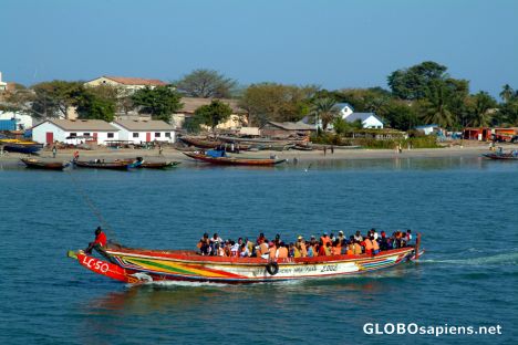 Banjul - boat linking Barra with the capital city