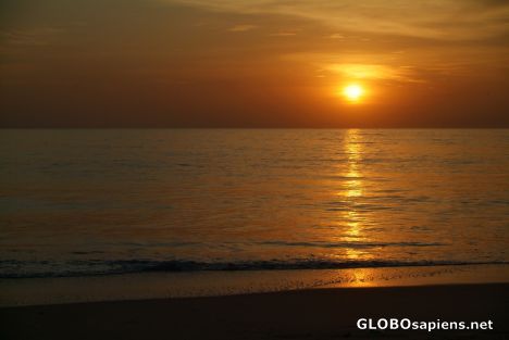 Postcard Kartong - sunset
