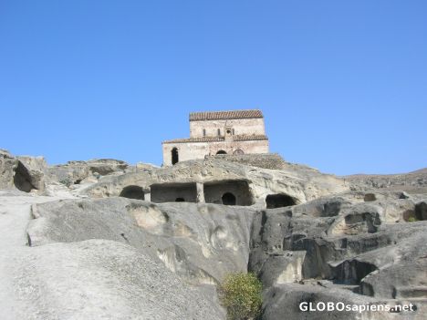 Postcard Troglodyte town