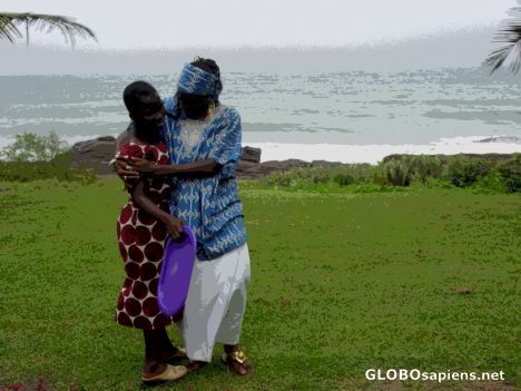 Postcard african love