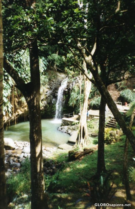 Volcanic waterfall