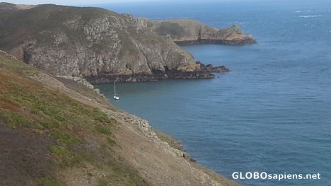 Postcard The coast of Sark Island