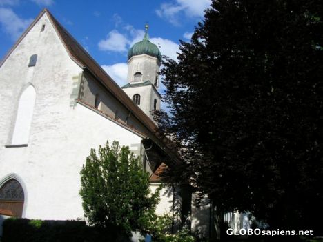 Postcard Isny Church