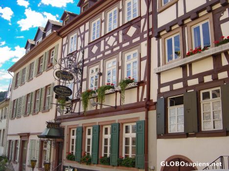 Postcard Weinheim near Heidelberg