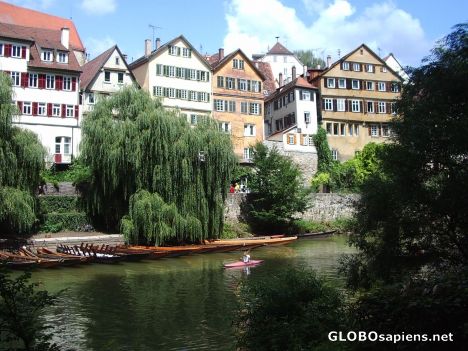 Postcard Tubingen on a sunny August afternoon