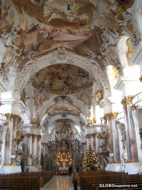 Postcard Monastery Church Zwiefalten I