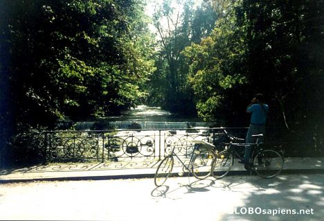 Postcard Cycling the Gardens