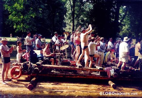 Postcard Isar Flossfahrt 2o8