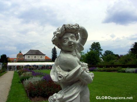 Postcard One of the Statues in the Botanical Gardens