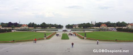 Postcard Front Gardens of the Nymphenburg Palace