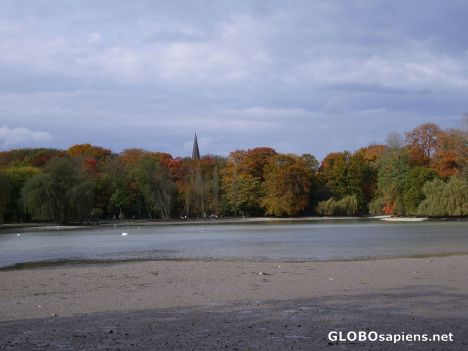 Postcard Englischer Garten