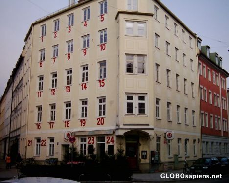 Postcard Adventskalender Haus