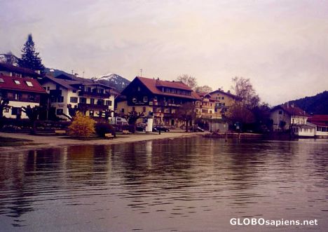 Postcard Houses on a Lakeside