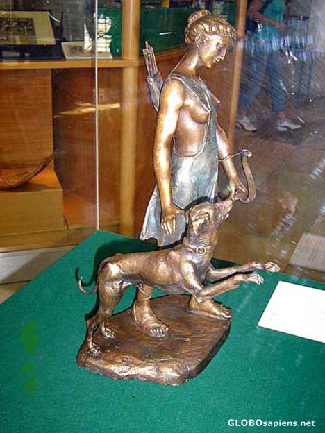 Postcard Erotic Hunter and Dog II