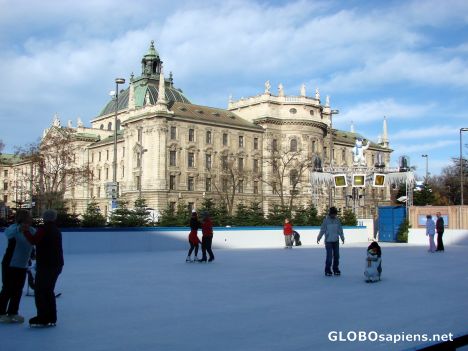 Postcard ice skating