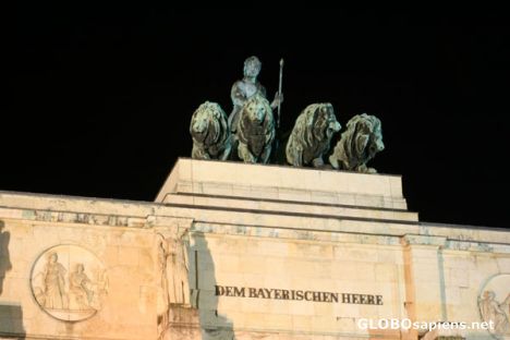 Postcard On top of the Siegestor