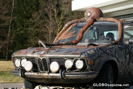 Postcard Car-art Buchheim Museum